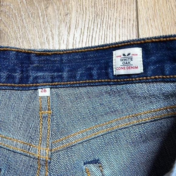 Levi’s Cuffed White Cone Denim Shorts Size 26 - Picture 7 of 8